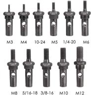 🔧 wetols 11-piece rivet nut tool mandrels kit, accessories set for m3 m4 m5 m6 m8 m10 m12, 10/24, 1/4-20, 5/16-18, 3/8-16 sizes, spare parts for we-812 rivet nut tool logo
