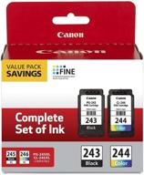 🖨️ canon 2-pack ink bundle including pg-243 black and cl-244 color ink cartridge logo