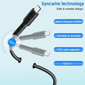 img 1 attached to Высокоскоростной кабель Micro USB для Android [2Pack 6.6FT] - зарядное устройство и синхронизационный шнур для PS4, Xbox, PS Vita, Kindle Fire, Echo Dot, электронных читалок, Samsung Galaxy S3/S4/S6/Edge/S7, LG, Motorola