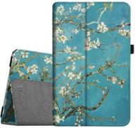 🌸 fintie folio case for samsung galaxy tab e 9.6 - slim fit vegan leather cover - blossom design logo