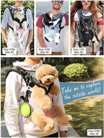 img 1 attached to Pawaboo Backpack Adjustable Easy Fit Traveling Dogs