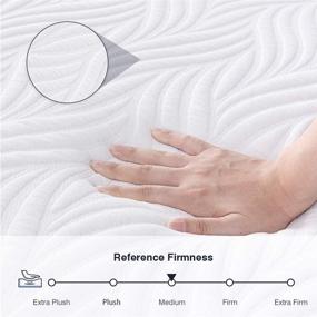 img 1 attached to Avenco Twin Memory Foam Mattress in a Box - 10 Inch Gel-infused Twin Bed Mattress with Plush Removable Cover - CertiPUR-US & ISPA Certified for Ultimate Comfort & Support