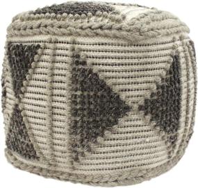 img 4 attached to Sally Cube Pouf Ivory Cotton