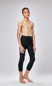 img 3 attached to DEVOPS Compression Baselayer Running Leggings Boys' Clothing ~ Active