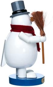 img 1 attached to Frosty the Snowman Nutcracker ❄️ - 10 Inch Wooden Kurt Adler
