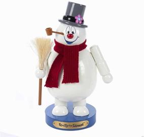 img 3 attached to Frosty the Snowman Nutcracker ❄️ - 10 Inch Wooden Kurt Adler