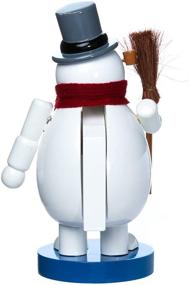 img 2 attached to Frosty the Snowman Nutcracker ❄️ - 10 Inch Wooden Kurt Adler