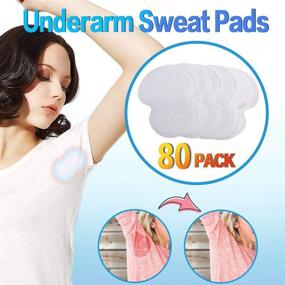 img 4 attached to 👕 Joseche PREMIUM QUALITY Underarm Sweat Pads - Fight Hyperhidrosis effectively [80 Pack] for Men and Women - Comfortable, Non Visible, Extra Adhesive, Disposable Dress Guards/Shields, Sweat Free Armpit Protection