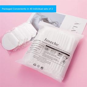 img 1 attached to 👕 Joseche PREMIUM QUALITY Underarm Sweat Pads - Fight Hyperhidrosis effectively [80 Pack] for Men and Women - Comfortable, Non Visible, Extra Adhesive, Disposable Dress Guards/Shields, Sweat Free Armpit Protection