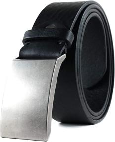 img 4 attached to Handmade Leather Casual Genuine HoffeBelts Men's Accessories for Belts