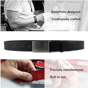 img 1 attached to Handmade Leather Casual Genuine HoffeBelts Men's Accessories for Belts