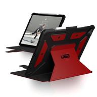 🔥 urban armor gear uag ipad pro 12.9-inch (5th gen, 2021) - metropolis rugged case: heavy duty protective cover with multi-angle stand & pencil holder (magma) logo