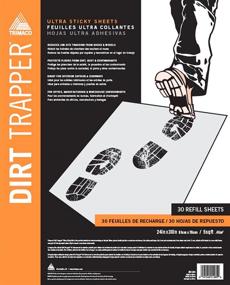 img 4 attached to 🛡️ Trimaco 01265 Dirt Trapper Ultra Sticky Mat 30-Layer Refill, 24x30 inches, Transparent