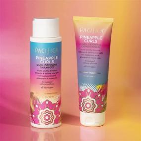 img 1 attached to 🍍 Pacifica Beauty Pineapple Curls Defining Shampoo + Conditioner: Vegan & Cruelty-Free Haircare for Curly and Textured Hair with Hyaluronic Acid, Sulfate, Silicone, and Paraben-Free Formula