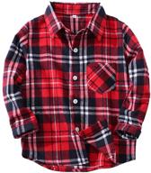 👕 flannel sleeve button-up shirt for boys' clothing logo