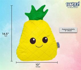 img 2 attached to FUNZIEZ Pineapple Plush Decorative Pillow