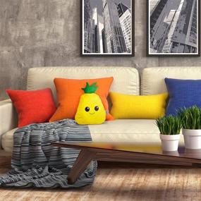 img 3 attached to FUNZIEZ Pineapple Plush Decorative Pillow