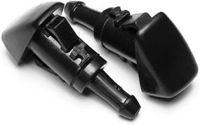 img 1 attached to 🚗 Optimized Replacement Windshield Washer Fluid Wiper Water Sprayer Nozzle Jet Kit - Fits Chevrolet Chevy GMC Buick Cadillac SUV Pickup Truck Models (Pack of 2)