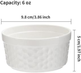 img 3 attached to Ramekins из фарфора для сервировки WERTIOO