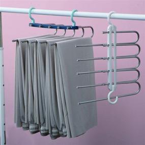 img 2 attached to ShiZu Magic Pants Hanger: Ultimate Space-Saving Closet Solution for Organized Pants Storage