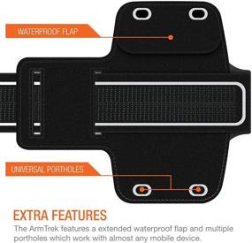 img 1 attached to 📱 Efficient Armband: Trianium iPhone 5S Armband for iPhone 6 5 SE 5C, Galaxy S7/Galaxy S6 S5 S4 S6 Edge Running Pouch - Black