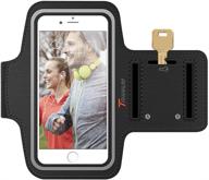 📱 efficient armband: trianium iphone 5s armband for iphone 6 5 se 5c, galaxy s7/galaxy s6 s5 s4 s6 edge running pouch - black logo