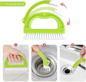 img 3 attached to 🧹 Ultimate 8pc Cleaning Kit for Windows, Doors, Keyboards & More: Window Cleaning Brushes, Track Cleaners, Groove Brushes & Crevice Tools