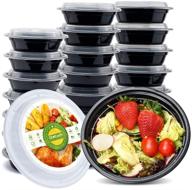 glotoch 10 pack, 16 oz single compartment plastic food storage containers set with lids - microwave, freezer & dishwasher safe - eco-friendly, bpa-free, durable & stackable: convenient and sustainable food storage solution! логотип