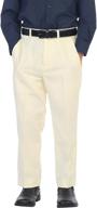 👖 gioberti boys front dress pants: stylish and affordable boys' clothing logo