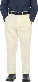 img 4 attached to 👖 Gioberti Boys Front Dress Pants: Stylish and Affordable Boys' Clothing