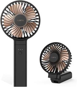 img 4 attached to Funme Portable Handheld Fan - 5000mAh USB Desk 🌬️ Fan, 4 Speed Settings, Ideal for Outdoor Travel - Black