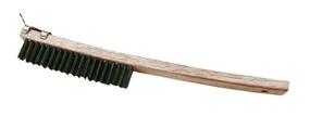 img 2 attached to 🧹 Enhanced International BRW-20HD 20-Inch Long Handle Wire Brush with Scraper, Wood Block &amp; Synthetic Bristles