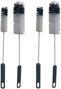 img 4 attached to Versatile 4-Piece NewFerU Wire Bottle Cleaning Brush Set – 🧼 Ideal for Cleaning Water, Beer, Wine, Baby Bottles, Flasks, and More!