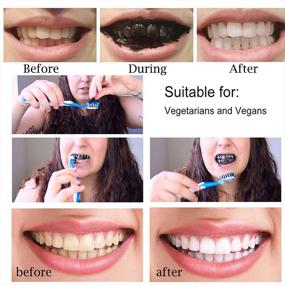 img 2 attached to 🎋 Bamboo Activated Charcoal Teeth Whitening Powder - Fluoride Free & Gentle on Enamel and Gums - Natural Teeth Whitener - Effective Stain Remover with Bonus Bamboo Brush - 1.05oz