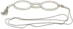 img 4 attached to 👓 LianSan Womens Portable Metal Necklace Reading Glasses: A Stylish and Convenient Solution for Women + Bonus Glasses Chain