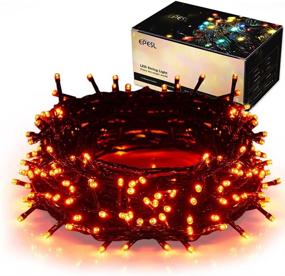 img 4 attached to 🎃 25m/82ft 220 LED Indoor/Outdoor Halloween Decoration String Lights - Orange Fairy Lights for Thanksgiving Day, Tree, Wedding, Patio, Home, Room