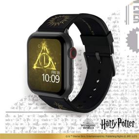 img 3 attached to 🔮 Официально лицензированный ремешок для умных часов Harry Potter Deathly Hallows - совместимый с Apple Watch (не входит в комплект) - подходит для моделей 38мм, 40мм, 42мм и 44мм.