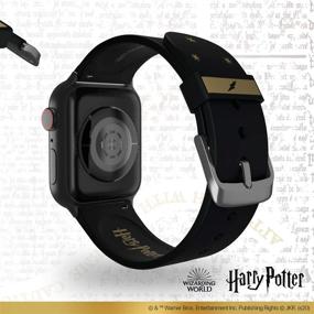 img 1 attached to 🔮 Официально лицензированный ремешок для умных часов Harry Potter Deathly Hallows - совместимый с Apple Watch (не входит в комплект) - подходит для моделей 38мм, 40мм, 42мм и 44мм.