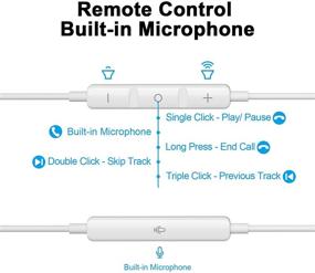 img 2 attached to 🎧 USB C наушники для Samsung Galaxy S21 Ultra 5G - HiFi стерео наушники с микрофоном и магнитным соединением для смартфонов на Android S20 FE, Note 20, Pixel 5