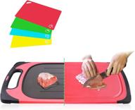 🍖 rapid thawing tray for frozen meat, quick defrosting plate for frozen food, 2-in-1 cutting board with extra large flexible plastic cutting mats, fast and safe defrosting solution for meat, pork, beef, fish логотип