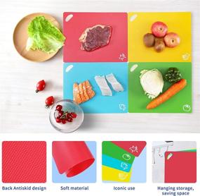 img 1 attached to 🍖 Rapid Thawing Tray for Frozen Meat, Quick Defrosting Plate for Frozen Food, 2-in-1 Cutting Board with Extra Large Flexible Plastic Cutting Mats, Fast and Safe Defrosting Solution for Meat, Pork, Beef, Fish