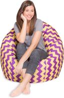 posh beanbags x large 48in pattern chevron logo