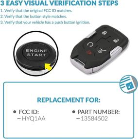 img 1 attached to Keyless2Go Replacement Button Proximity 13584502