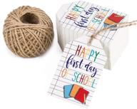 wrapaholic back to school gift tags with string - 100pcs first day of school gift tag logo