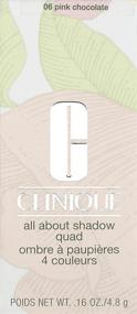 img 3 attached to Clinique All About Shadow Quad Eye Shadow for Women, Pink Chocolate, 0.16 oz