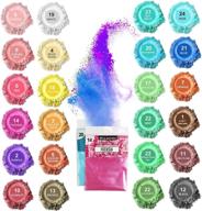 🎨 vibrant 24-color mica pigment powder: snaildigit's high-quality resin pigment for diy epoxy resin, soap, bath bombs, lip gloss, nails, and candle making logo