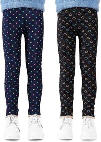 img 4 attached to LSPAR Leggings Stretch Multipack Trousers Girls' Clothing