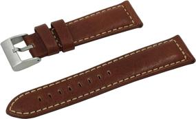 img 4 attached to ⌚ Stainless Steel Watch Band with Natural Contrast Stitching