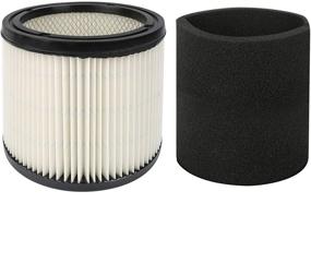 img 4 attached to Shop-Vac 5 Gallon and Up Wet & Dry Vacuum Filter Cartridge & Foam Filter Set - Yweller 90304/90585, Compatible with Part 90304, 90585-00 & 9058562(1+1)