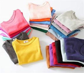 img 2 attached to Niyage Toddler Comfort Sleeve T Shirt Girls' Clothing